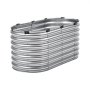 VEVOR Metal Raised Garden Bed, 1200x575x560mm Large Galvanized Planter for Outdoor Use, Flower Bed with Open Bottom, Planting Bed for Growing Vegetables, Flowers, Herbs and Succulents, Silver
