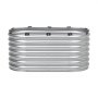 VEVOR Metal Raised Garden Bed, 1200x575x560mm Large Galvanized Planter for Outdoor Use, Flower Bed with Open Bottom, Planting Bed for Growing Vegetables, Flowers, Herbs and Succulents, Silver