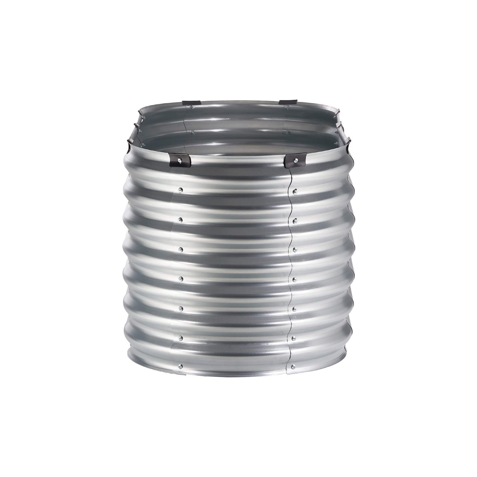 VEVOR Metalowa podniesiona donica, 1200x575x560mm Duża ocynkowana donica ogrodowa, otwarta donica do uprawy warzyw, kwiatów, ziół i sukulentów, srebrna
