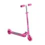 VEVOR Kick Scooter for Kids Ages 3+, 2-Wheel Toddler Scooter with Light-Up Wheels, Adjustable Height Handlebar, Wide Anti-Slip Deck, Foldable Lightweight Frame for Boys and Girls up to 49.9 kg, Pink