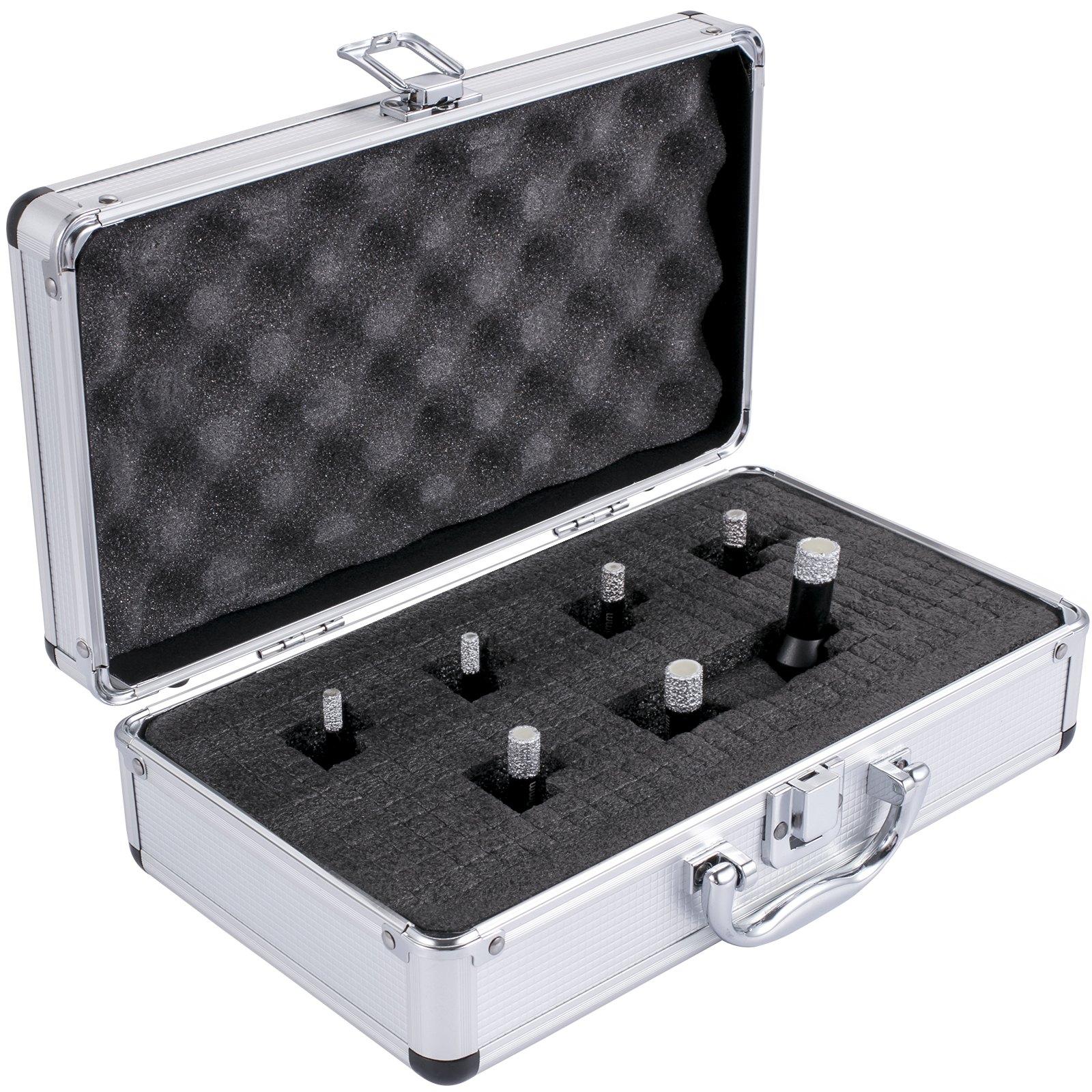 VEVOR Otwornice Do Gresu 7 x Zestaw Wierteł Diamentowych 6/8/10/12/14 Mm Płytki Ceramiczne Porcelana