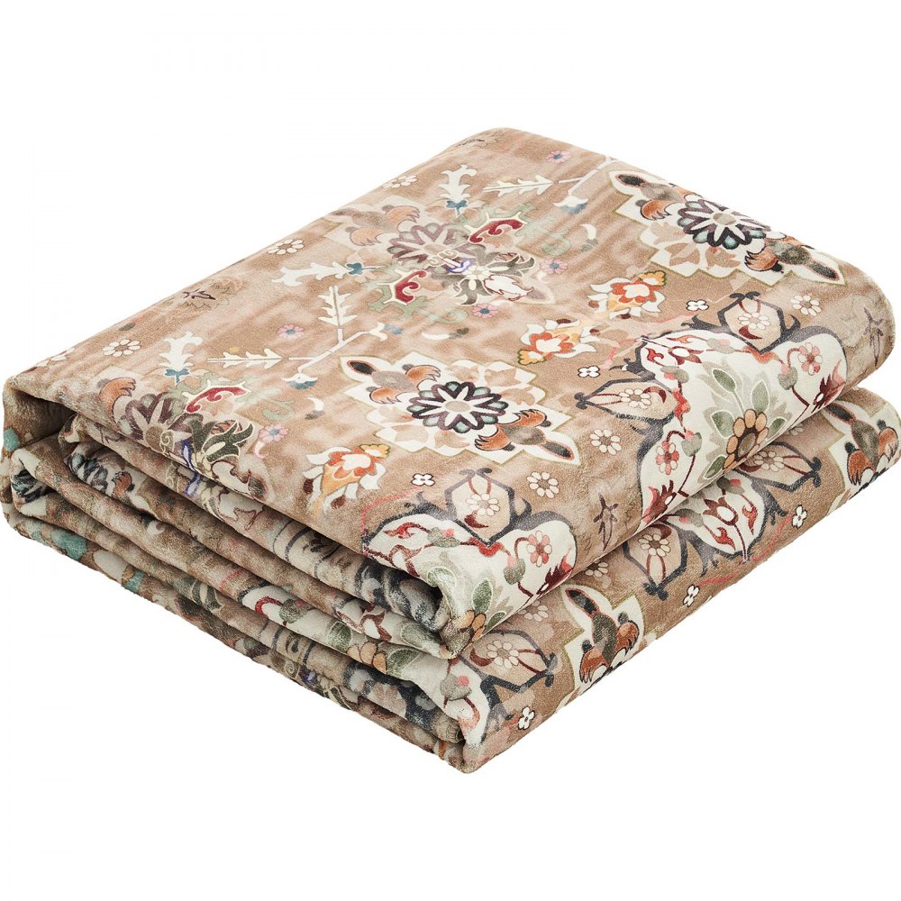 Dywan do salonu VEVOR 2286 x 2896 mm, dywanik z krótkim włosiem, zmywalny, antypoślizgowy, mata do wnętrz w stylu vintage do sypialni, salonu, biura, przedpokoju, brązowo-zielony