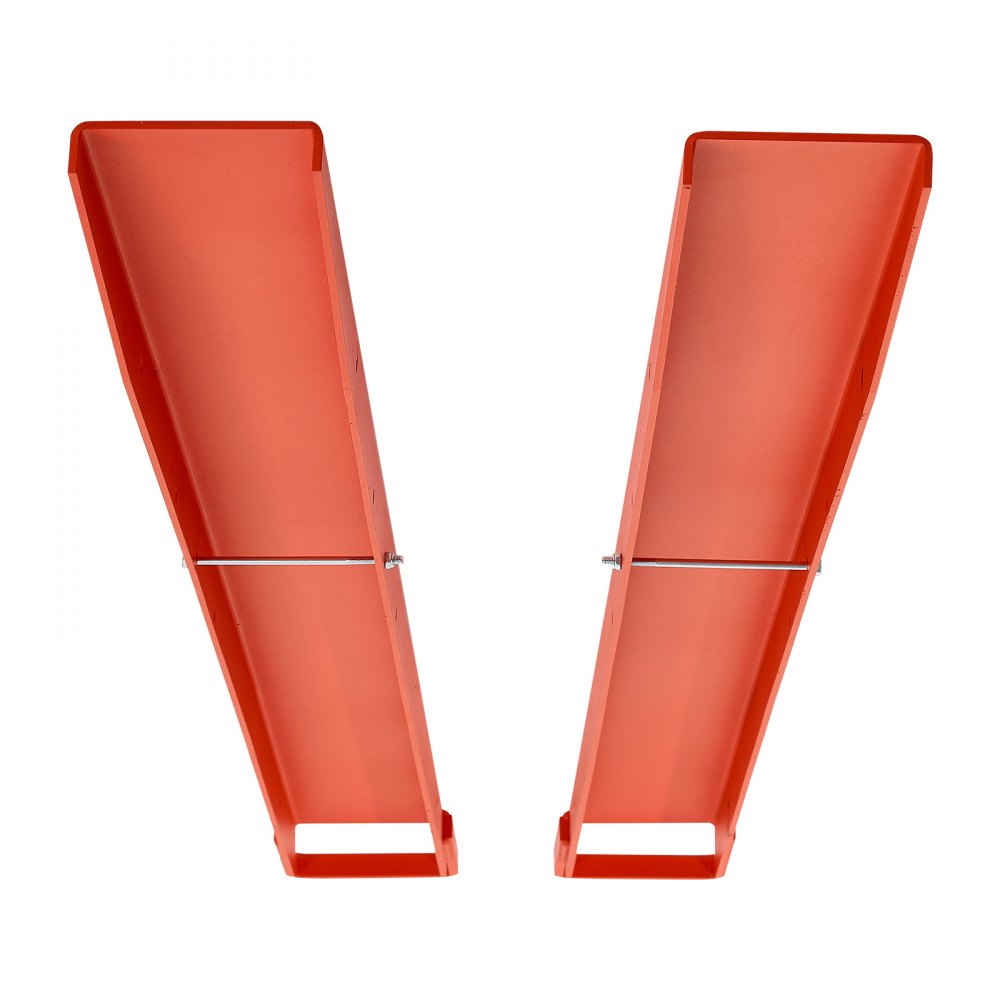 VEVOR 1 para przedłużek wideł 1820 x 115 mm, przedłużki wideł 2086,5 kg, widły do ​​wózków widłowych do przemieszczania i transportu w magazynach, na placach budowy, w dokach i na podwórkach, w konstrukcjach stalowych, z mechanizmem blokującym śrubę, kolor pomarańczowy