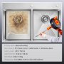 VEVOR Drain Auger 762 cm, Plumbing Snake with Drill Attachment, Plumbers Snake Drain Clog Remover for Kitchen Bathroom Shower Sink with Protective Hose and Gloves