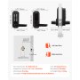 VEVOR Mechanical Keyless Entry Door Lock, 2.0 Code Upgrade, 4-7 Digits Code, Single-Sided Push Button Combination Keypad Door Lock with Handle, Auto Locking, for Indoor or Outdoor, Oil-Rubbed Bronze