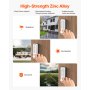 VEVOR mechanical keyless door lock with single-sided keypad (14 keys), stainless steel keyless door lock, code lock for house, office, perimeter fence, garage, yard, silver