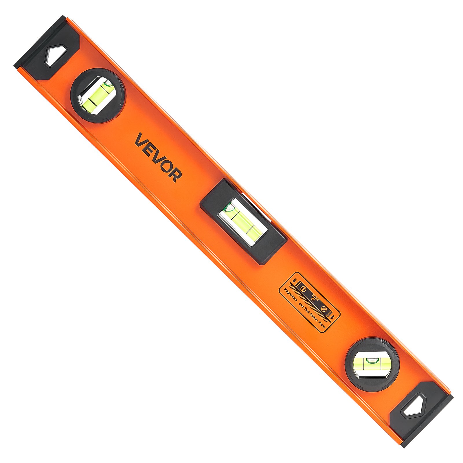 Zestaw poziomic VEVOR składający się z 4 elementów, skala poziomowania 40/60/90/120 cm z 3 libelkami o dokładności 90°/45°/0° i 0,5 mm/m, poziomica murarska Meganetic z otworem do zawieszania, odporne na wstrząsy narzędzie pomiarowe na place budowy i remonty domów