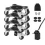 VEVOR Furniture Trolley, 158x158x65mm, max. load capacity 544kg, heavy-duty furniture transporter with 5x 360° swivel wheels, furniture lifting and pushing tool set for household appliances, sofa, refrigerator, washing machine
