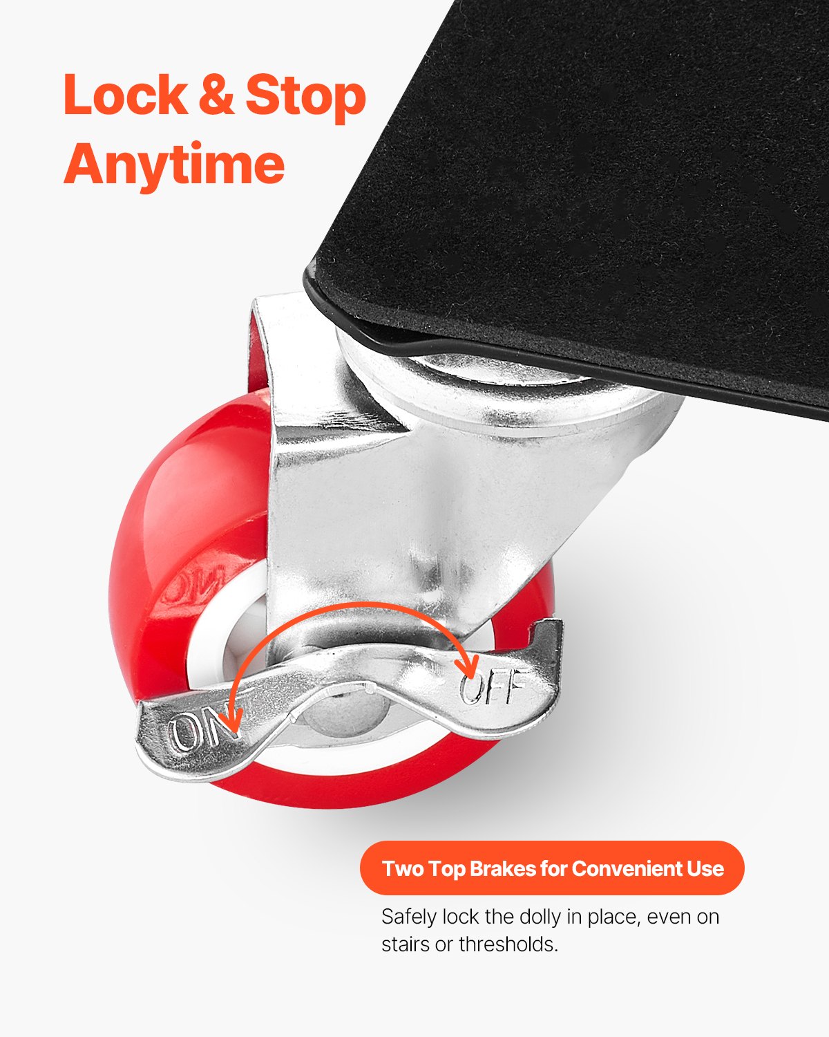 Wózek transportowy do mebli VEVOR, 198 x 198 x 75 mm, maks. ładowność 1575 kg, transporter mebli z 5 kołami obrotowymi 360°, zestaw narzędzi do podnoszenia i przenoszenia mebli: sprzętu AGD, sofy, lodówki, pralki