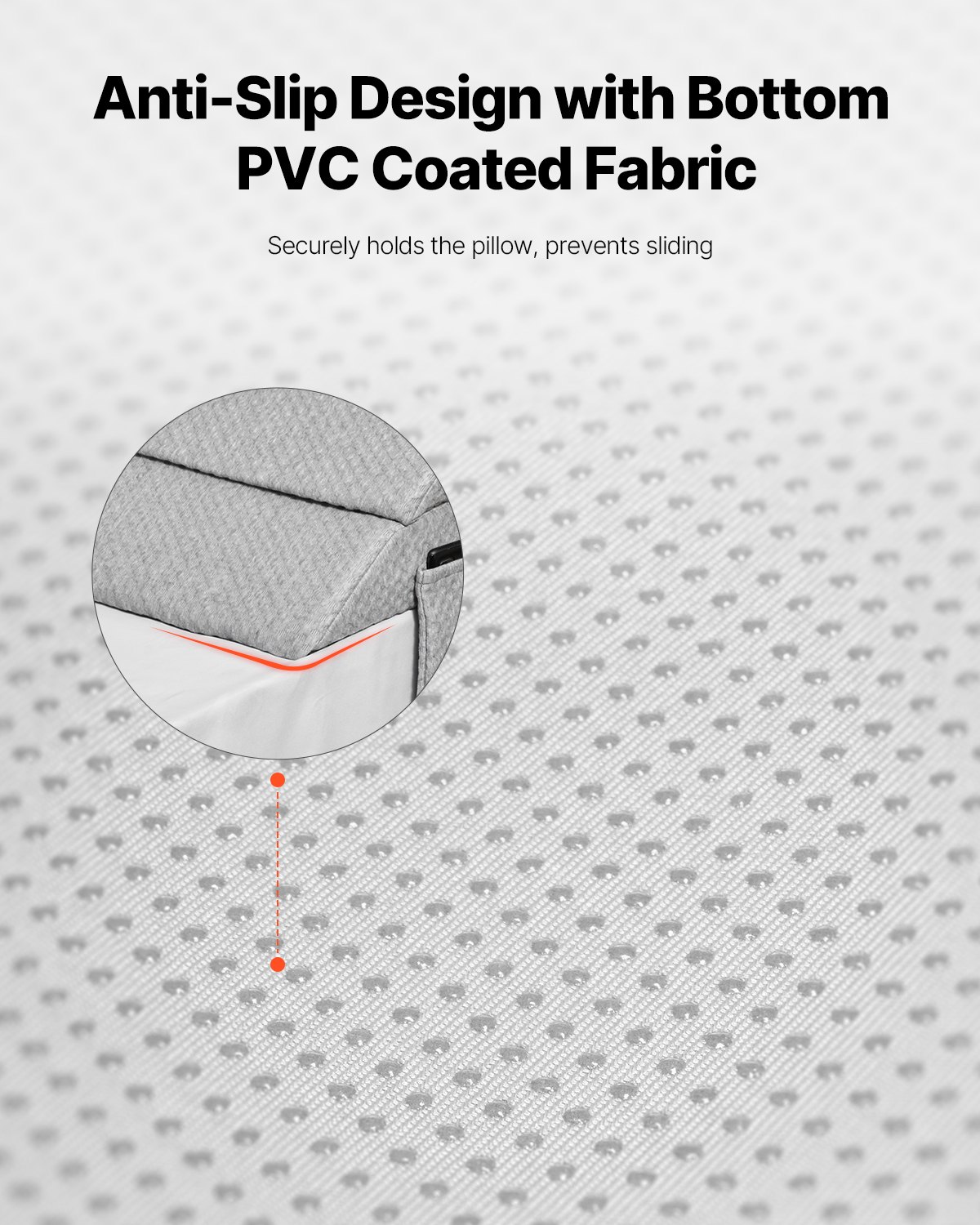 VEVOR Poduszka klinowa do łóżka w rozmiarze queen-size 1524 x 254 x 152 mm, poduszka klinowa do materaca, wypełniacz szczelin, wypełniacz szczelin 0-177,8 mm, klin do wezgłowia z pianki o wysokiej gęstości 25D, klin do materaca z kieszenią boczną, kolor szary