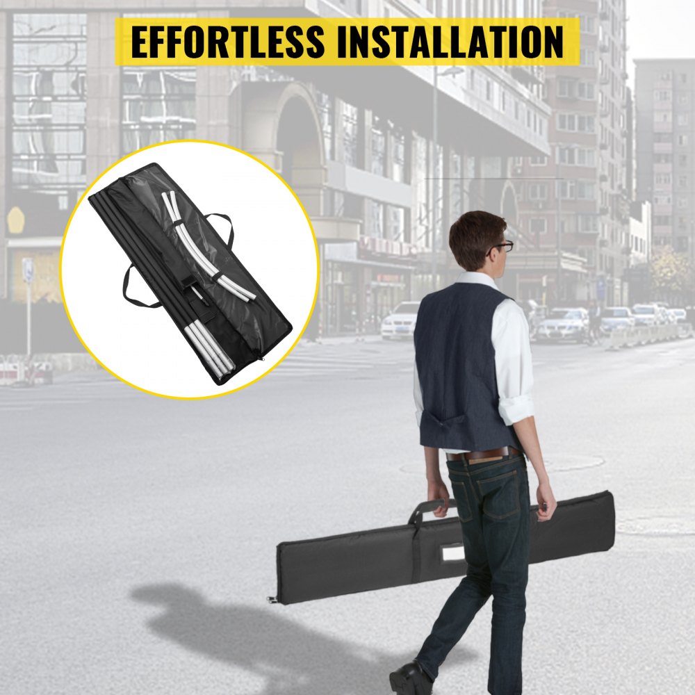 Flaga Oxford Swooper VEVOR w standardowym rozmiarze, 30 x 6 szt., 16 stóp, baner reklamowy ze stopu aluminium, 4,3 m, z masztem i kolcem do wbijania w ziemię, znak reklamowy, flagi z hasłami