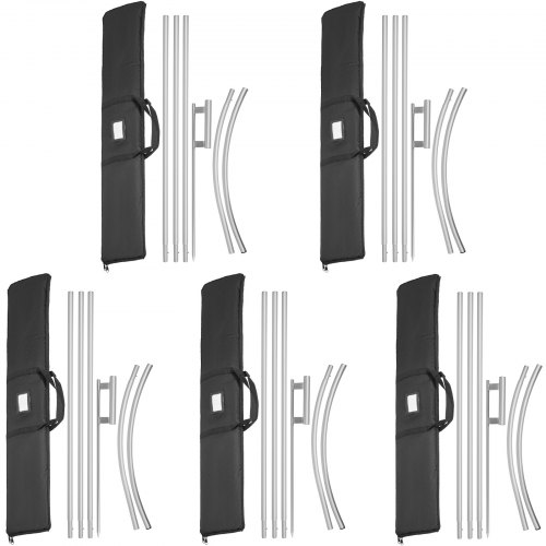 VEVOR Standardowy rozmiar flaga poliestrowa Swooper 5 x 6 szt. Baner z napisem 16 stóp