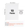 VEVOR 10-pak płyt piankowych 760x1015mm, tablica plakatowa o grubości 5mm, biała, do projektów DIY, obrazów, wydruków, wystaw, bezkwasowa pianka polistyrenowa i dwustronna tektura, możliwość cięcia