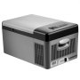 VEVOR Portable Car Freezer, 15L Portable Refrigerator Freezer, Dual Storage Zone Camping Freezer, -4℉~50℉ 12 Volt Fridge Freezer, Car Freezer for Car and Home Use, DC 12/24V, AC 100-240V, USB Port