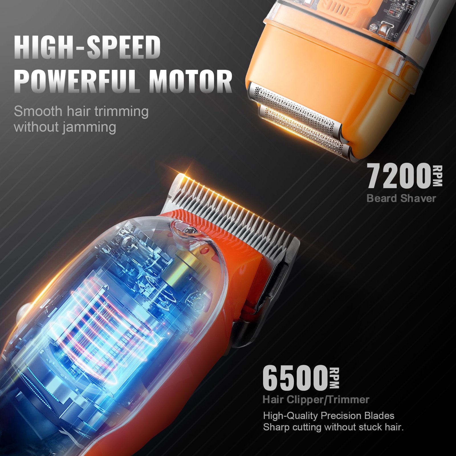 VEVOR Profesjonalna maszynka do strzyżenia włosów dla mężczyzn, zestaw 3 w 1 z maszynką i golarką, bezprzewodowa, akumulatorowa maszynka do strzyżenia i przycinania włosów, zestaw do pielęgnacji brody dla mężczyzn do domowego fryzjera, idealny prezent