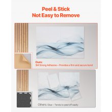 VEVOR 8x panele akustyczne panele ścienne akustyczne 120x80cm samoprzylepne motyw jedwabny