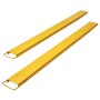 Przedłużki do wideł paletowych VEVOR, długość 243,8 cm, szerokość 14 cm, wytrzymałe przedłużki do wideł ze stali węglowej do wózków widłowych, 1 para przedłużek do wózków widłowych, przemysłowe przedłużki do wideł do wózków widłowych, żółte