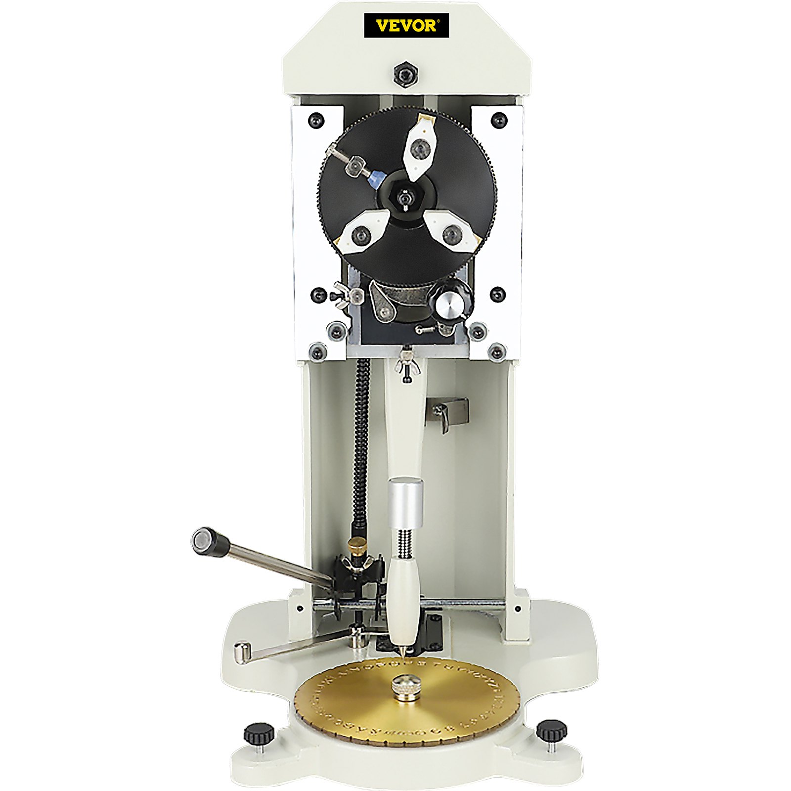 VEVOR Ring Inside Engraving Machine (1.5-2.0 mm) 360° Rotating Jaws, Standard Letter Block Stamp, Jewelry Engraving Machine, Double-Sided Dial