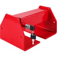 VEVOR Heavy Duty Cargo Lock Blokada kontenera ładunkowego 2 zamki 25-45cm Czerwony