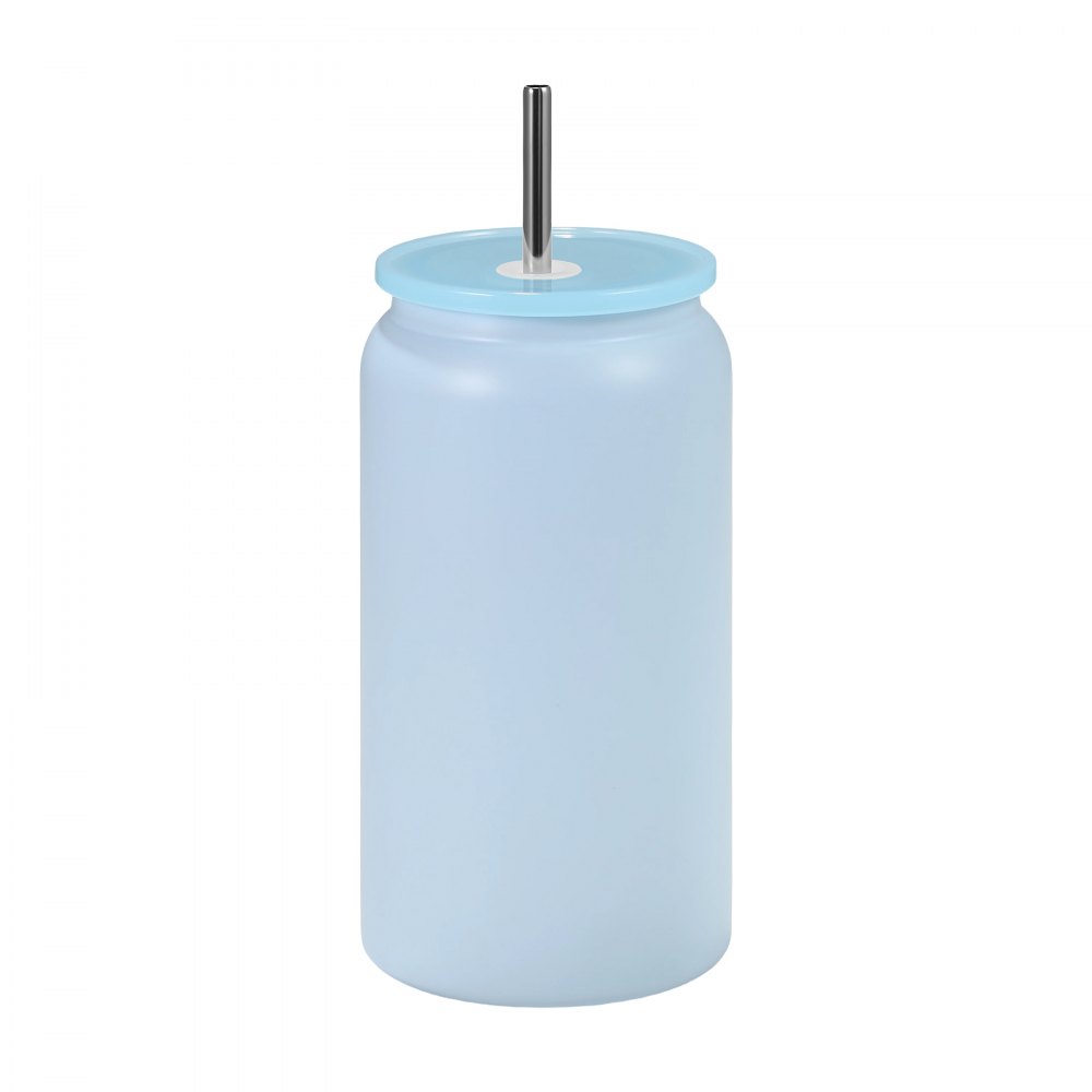 Kubki termosowe VEVOR do sublimacji, 12 szt. (473 ml), wielokolorowe, ze stali nierdzewnej, z pokrywkami i słomkami, izolowane, dwuścienne butelki do napojów do sublimacji, idealne do projektów DIY i na prezenty