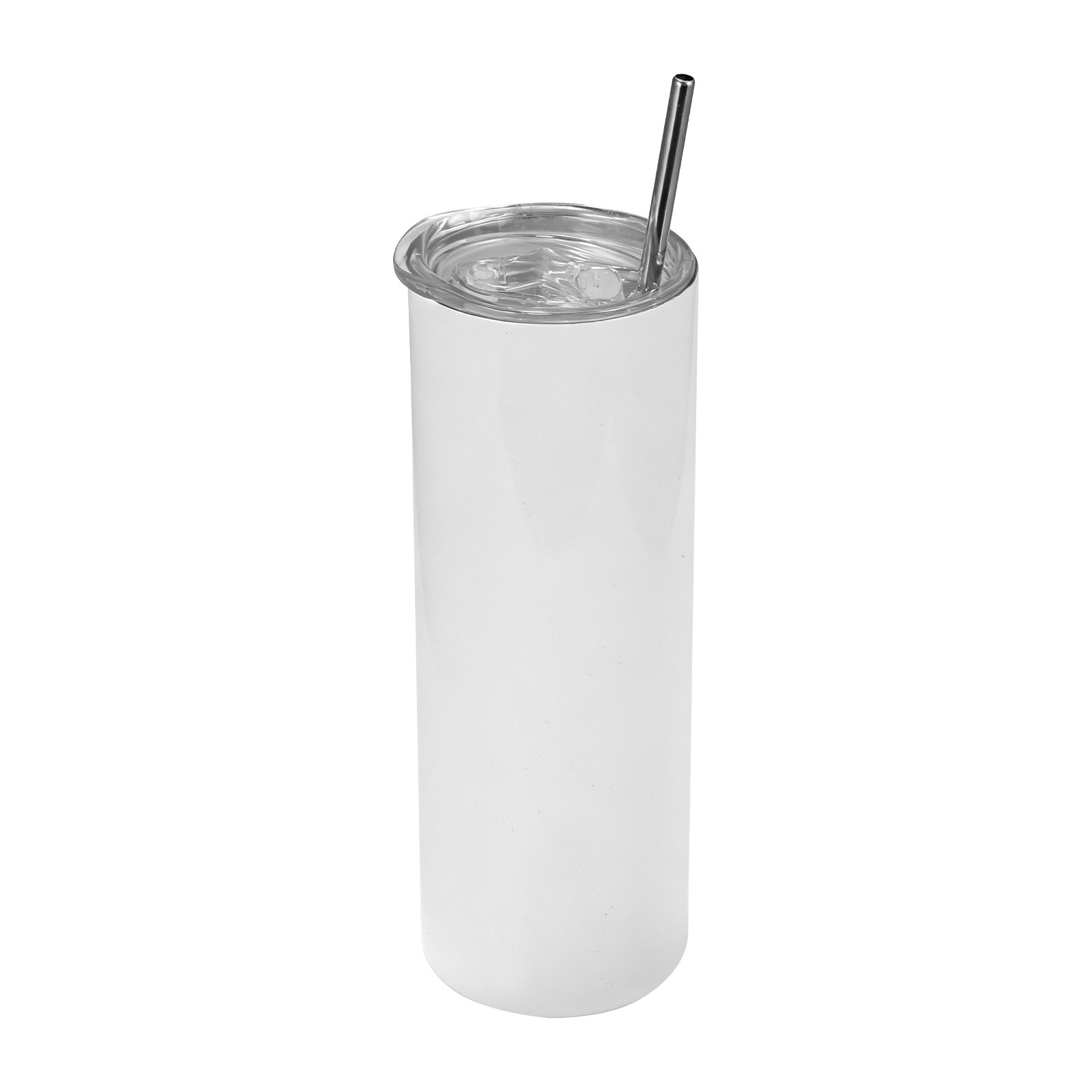 Kubki sublimacyjne VEVOR, 4 szt. (591 ml), kubki sublimacyjne ze stali nierdzewnej z pokrywkami i słomkami, izolowane, dwuścienne, gotowe do samodzielnego wykonania prezentów