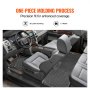 Dywaniki samochodowe VEVOR (3 sztuki) do Forda F250 F350 F450 F550 2017-2024 2025 Super Duty Crew Cab z fotelem kubełkowym i schowkiem pod siedzeniem, odporne na warunki atmosferyczne, dopasowane dywaniki podłogowe z wkładkami z tworzywa TPE