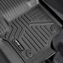 Dywaniki samochodowe VEVOR (3 sztuki) do Forda F250 F350 F450 F550 2017-2024 2025 Super Duty Crew Cab z fotelem kubełkowym i schowkiem pod siedzeniem, odporne na warunki atmosferyczne, dopasowane dywaniki podłogowe z wkładkami z tworzywa TPE