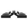 VEVOR Running Boards Compatible with 2009-2018 Dodge Ram 1500/2010-2023 Ram 2500/3500 (including 2019-2023 Classic) Crew Cab, 201 Stainless Steel Side Running Boards 227 kg, 152.4 mm, 2 Pieces
