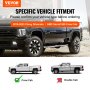 Podnóżki VEVOR, 6-calowe stopnie boczne kompatybilne z modelami Chevy Silverado/GMC Sierra 1500 z lat 2019–2023, Silverado/Sierra 2500/3500HD z podwójną kabiną z lat 2020–2024, stopnie boczne ze stali nierdzewnej 201, 227 kg, 2-częściowe
