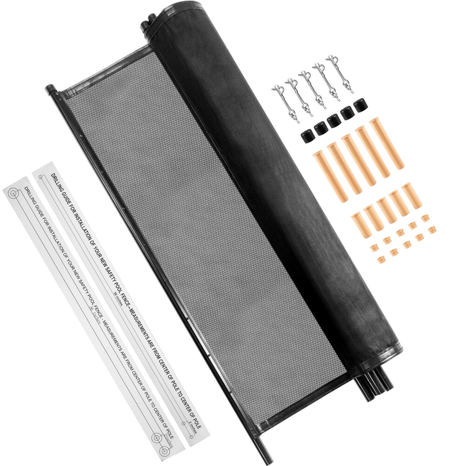 VEVOR ogrodzenie basenu ogrodzenie ochronne dla dzieci ogrodzenie ochronne basen ogrodzenie stawu ogrodzenie dla psa 121,9 x 365,7 cm