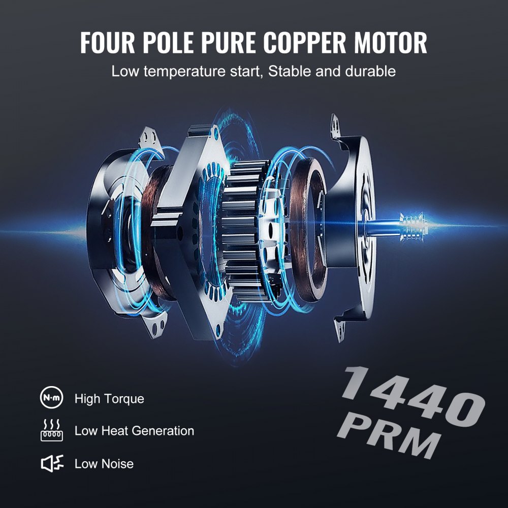 Pompa próżniowa VEVOR 100 l/min, jednostopniowa, 220 V/50 Hz, 1440 obr./min, 800–4000 PSI (55–276 barów), pojemność oleju 250 ml, zestaw manometrów do kolektora próżniowego do klimatyzacji i samochodowych układów chłodzenia