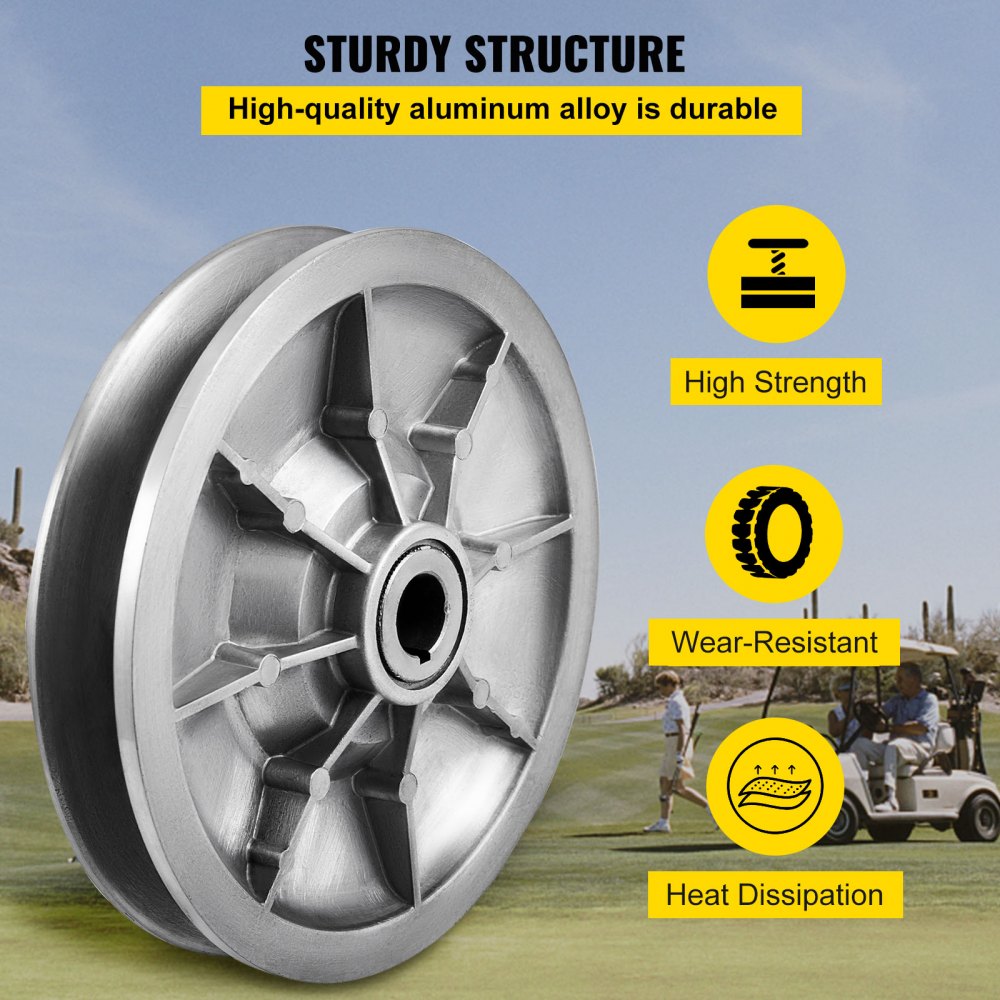 Sprzęgło VEVOR do wózka golfowego z napędem o wysokim momencie obrotowym do modelu Club Car DS i Precedent 1997- i nowszych, model wózka golfowego Club Car 4-suwowego z silnikiem benzynowym, kolor srebrny