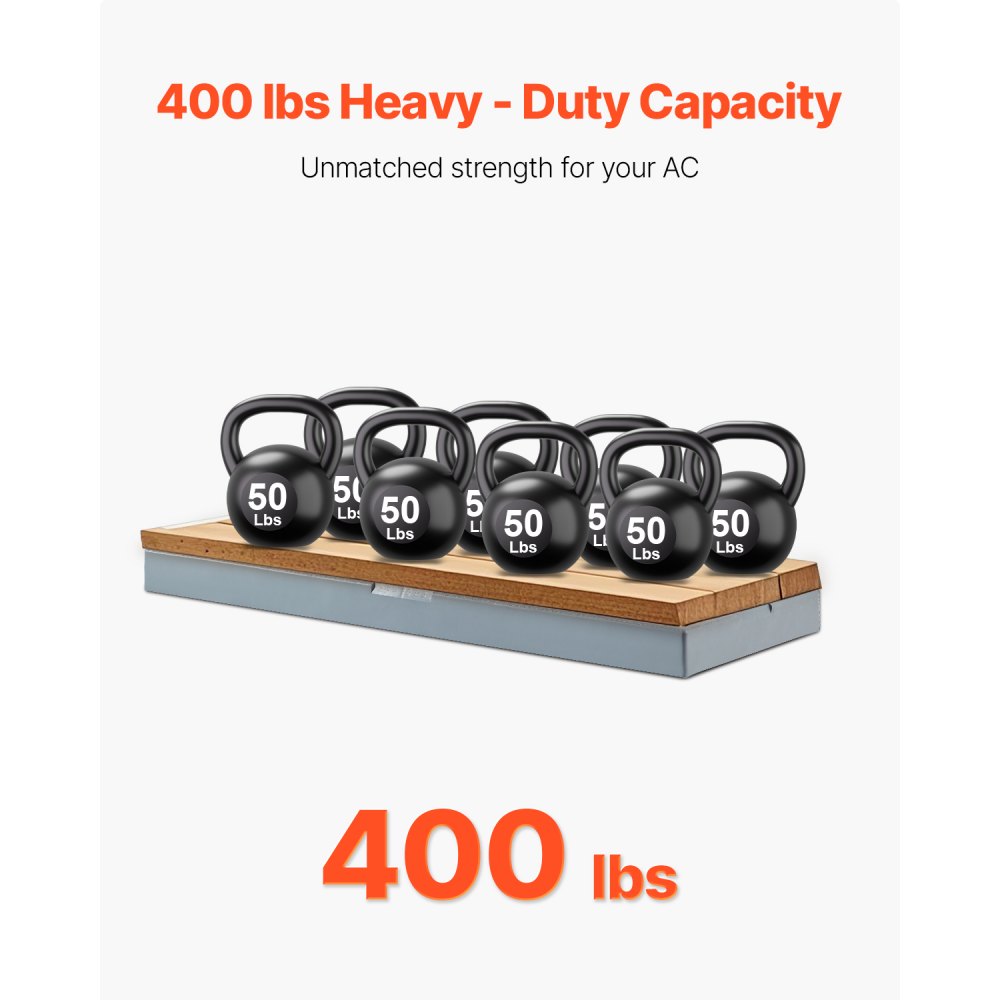 Podkładka antywibracyjna VEVOR Mini Split Pad do systemów bezkanałowych klimatyzatorów i pomp ciepła o mocy 9000–36000 BTU, plastikowe podkładki antywibracyjne 960 x 460 x 74 mm do zewnętrznych jednostek skraplających, maks. obciążenie 181 kg