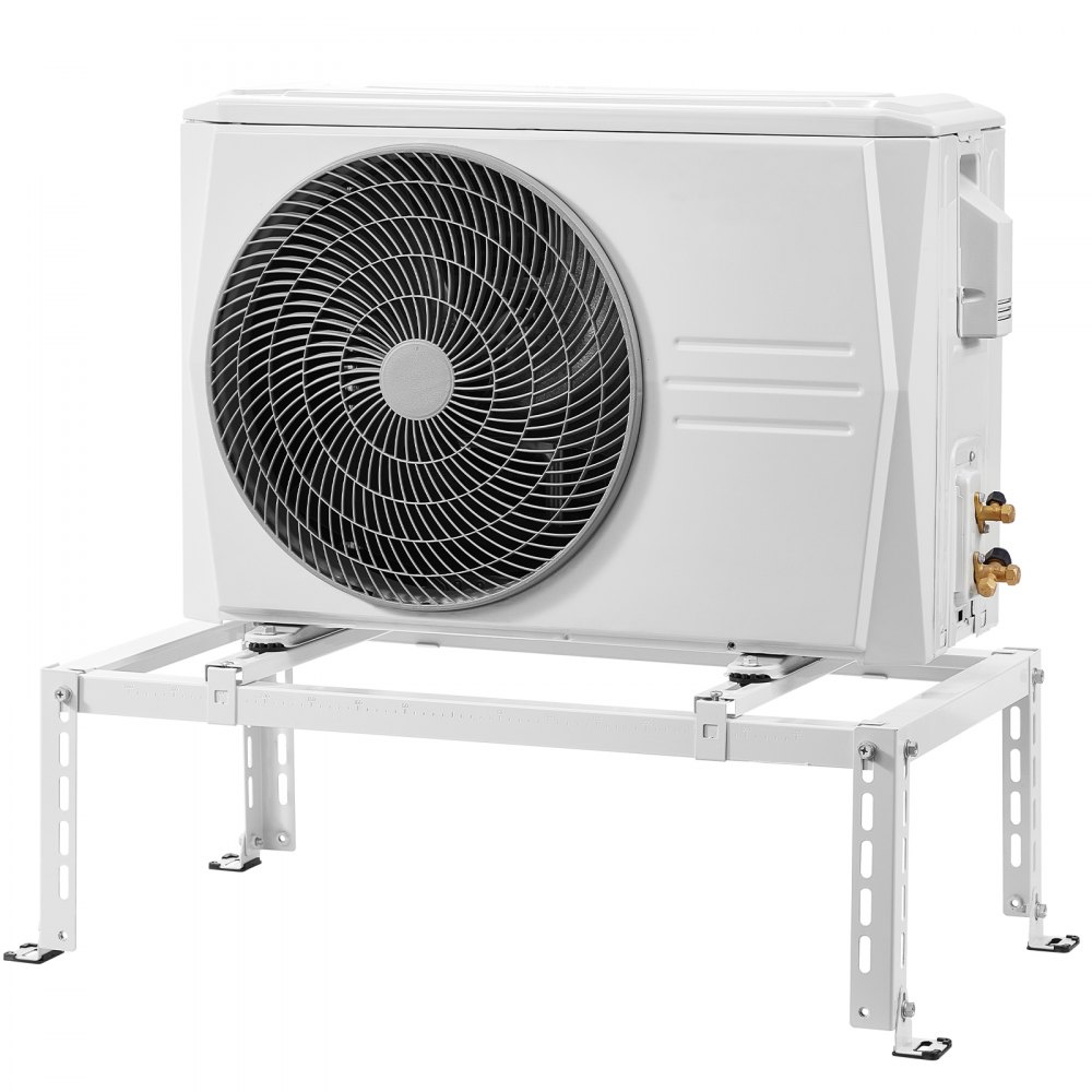 VEVOR Stojak podłogowy do klimatyzatora, antywibracyjny stojak typu mini split do klimatyzatorów bezkanałowych z pompą ciepła o mocy 9000–24000 BTU, uchwyt podstawy klimatyzatora do montażu na podłodze o maksymalnym udźwigu 250 kg