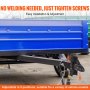 VEVOR 5-pozycyjny 2-5/16" 15000 lbs Zestaw do montażu szynowego z regulowanym zaczepem przyczepy