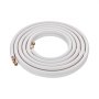 VEVOR 7620 mm Mini Split Piping Kit, 6.4 and 12.7 mm outer diameter, copper pipes and triple insulation, for air conditioning or heating pump units and HVAC with accessories