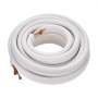 VEVOR 50FT Mini-Split Piping Kit, copper pipes with 1/4 inch and 1/2 inch outer diameter and triple insulation, for mini-split air conditioners, refrigerator or heat pump units and HVAC with