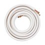 VEVOR 50FT Mini-Split Piping Kit, copper pipes with 1/4 inch and 1/2 inch outer diameter and triple insulation, for mini-split air conditioners, refrigerator or heat pump units and HVAC with