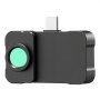 Kamera termowizyjna VEVOR dla systemów iOS i Android, rozdzielczość 512x384 Super IR i 256x192 IR, z obiektywem makro do smartfonów i tabletów ze złączem USB-C, 25 Hz, kamera na podczerwień do inspekcji w zakresie od -20°C do 550°C