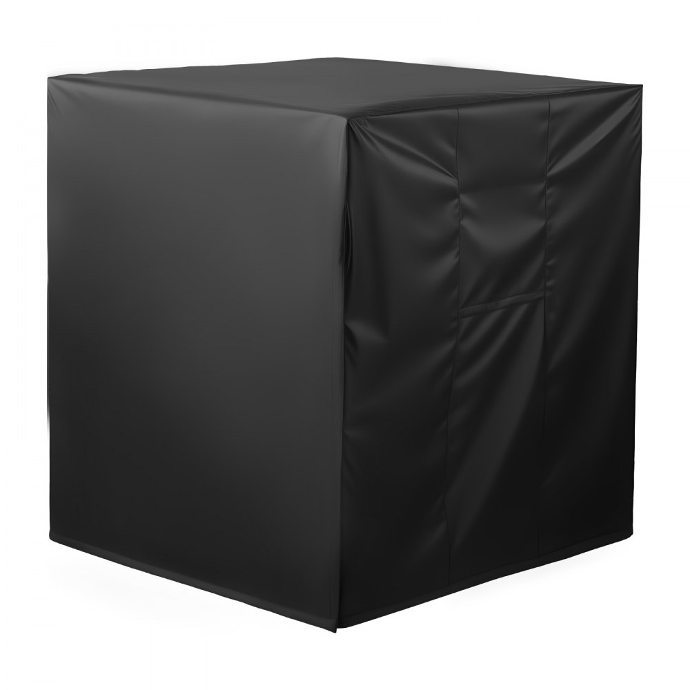 Pokrowiec na klimatyzator VEVOR, 914 x 914 x 1010 mm, trójwarstwowy, wodoodporny pokrowiec ochronny z poliestru, uniwersalny, pokrowiec na klimatyzator zewnętrzny, czarny