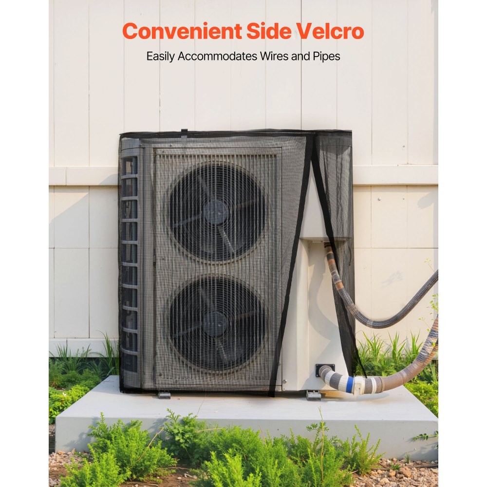 VEVOR Air Conditioner Cover, 914 x 914 x 1010 mm Ac Cover for Air Conditioning Unit, Dual-Layer, Detachable Canopy,Waterproof Polyester, Universal HVAC Protector for Outdoor Outside Ac Unit, Black