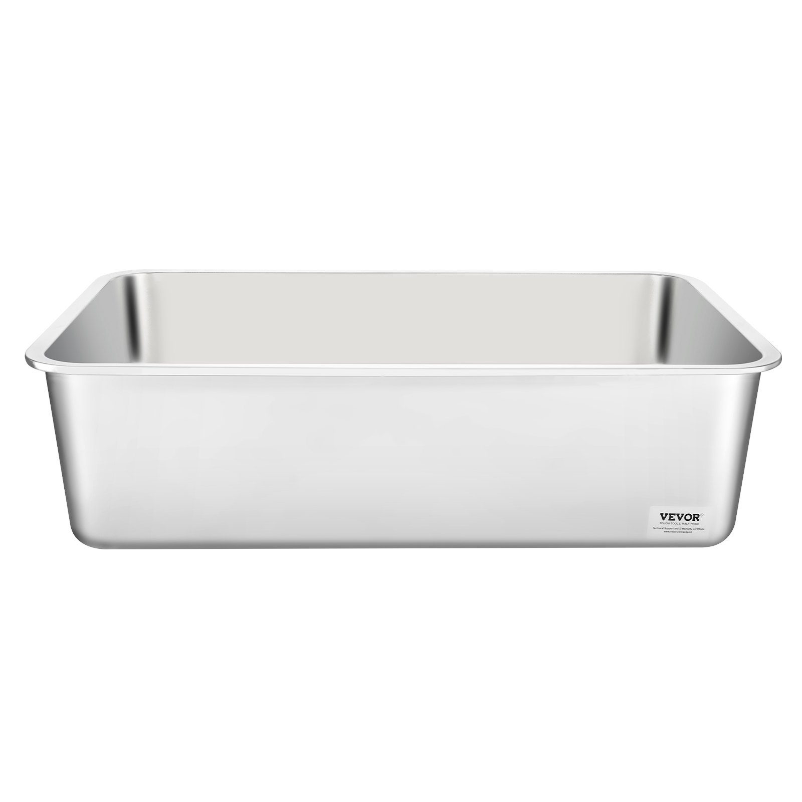 Zestaw kuwet dla kota VEVOR 2 szt., 600 x 400 x 150 mm, XL, bardzo duża, stalowa kuweta dla kota z łopatką, szeroką podstawą filtra i wysokim rantem, bezzapachowa, bezzapachowa kuweta dla dużych kotów