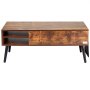 VEVOR Coffee Table with Lift-Up Top, 39.4-Inch Rectangular Coffee Table with Additional Storage Pockets, Foldable Coffee Table for Living Room, Brown