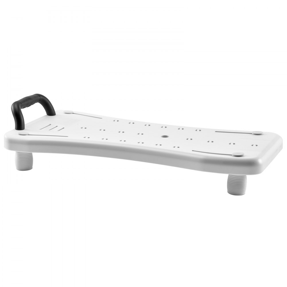 VEVOR Tub Transfer Bench with Handle, 150 kg Shower Bath Seat, Portable Bathtub Bench for 41 cm-62 cm Wide Tubs, Bath Board with Adjustable Non-Slip Feet for Adults, Seniors, Elderly and Disabled