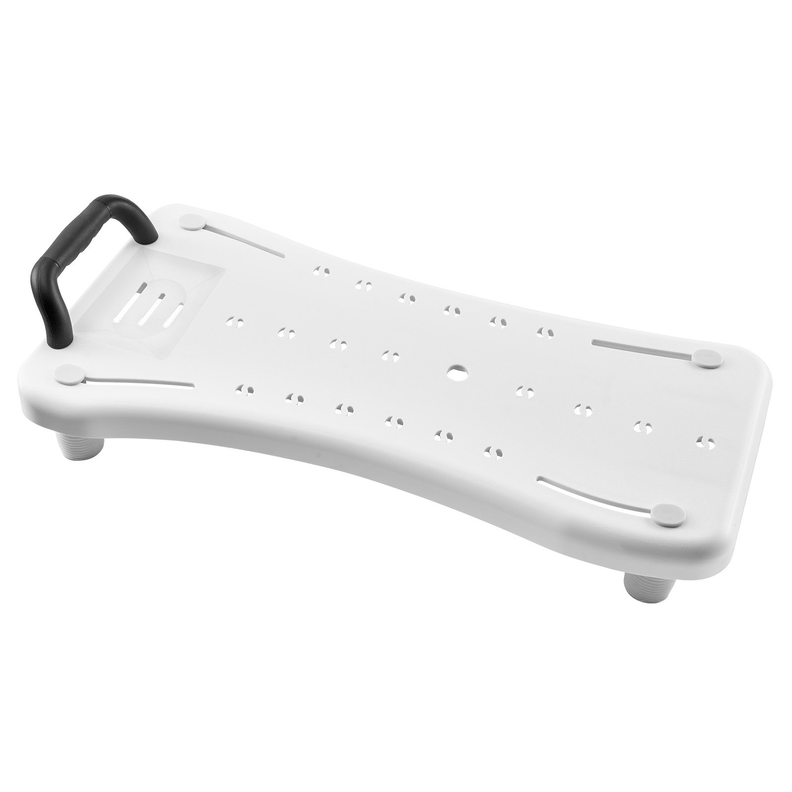 VEVOR Tub Transfer Bench with Handle, 150 kg Shower Bath Seat, Portable Bathtub Bench for 41 cm-62 cm Wide Tubs, Bath Board with Adjustable Non-Slip Feet for Adults, Seniors, Elderly and Disabled