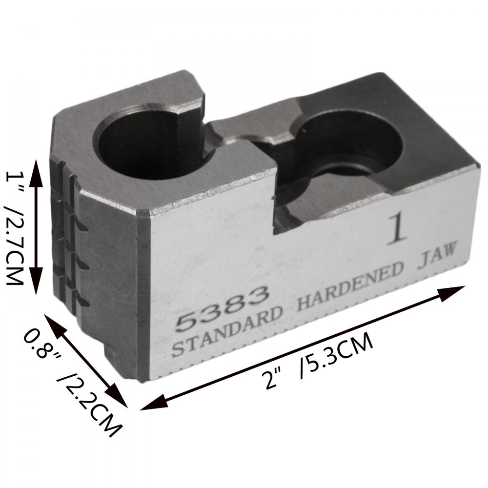 Szczęki tokarskie do 3-szczękowego uchwytu tokarskiego 20CrMnTi 6 cali 1,5 mm x 60 ° rozstaw otworów 20 mm