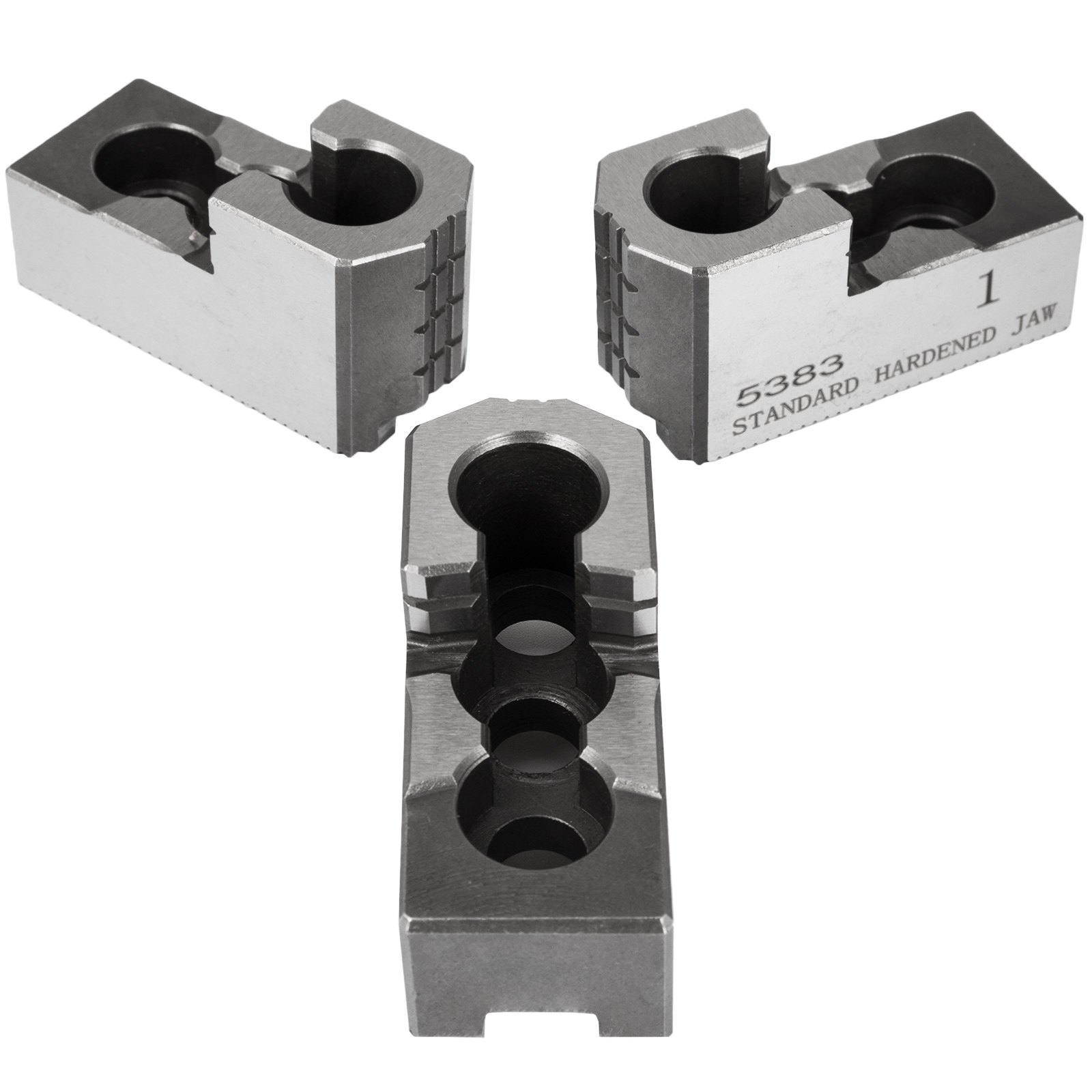 Szczęki tokarskie do 3-szczękowego uchwytu tokarskiego 20CrMnTi 6 cali 1,5 mm x 60 ° rozstaw otworów 20 mm