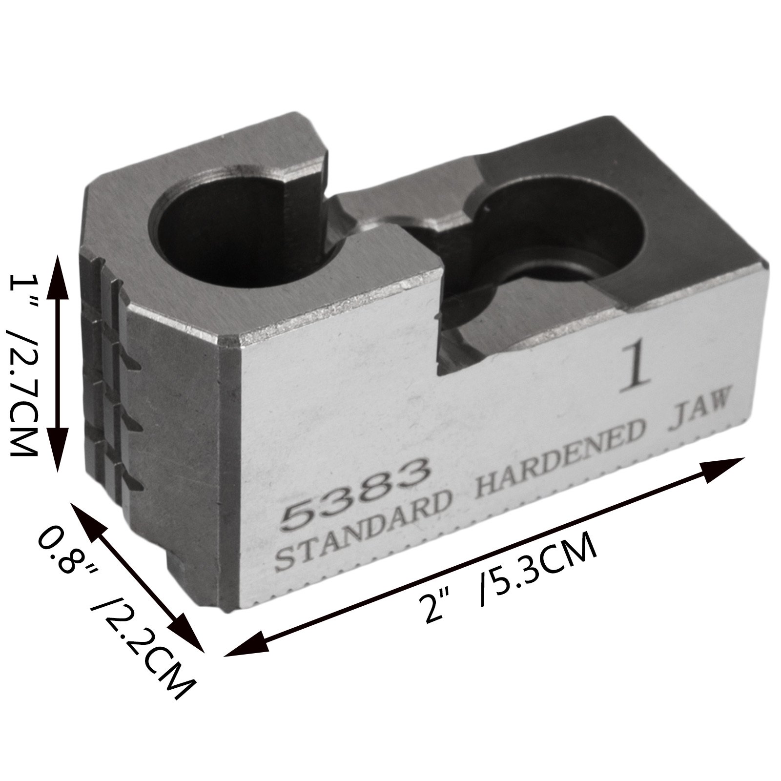 Szczęki tokarskie do 3-szczękowego uchwytu tokarskiego 20CrMnTi 6 cali 1,5 mm x 60 ° rozstaw otworów 20 mm