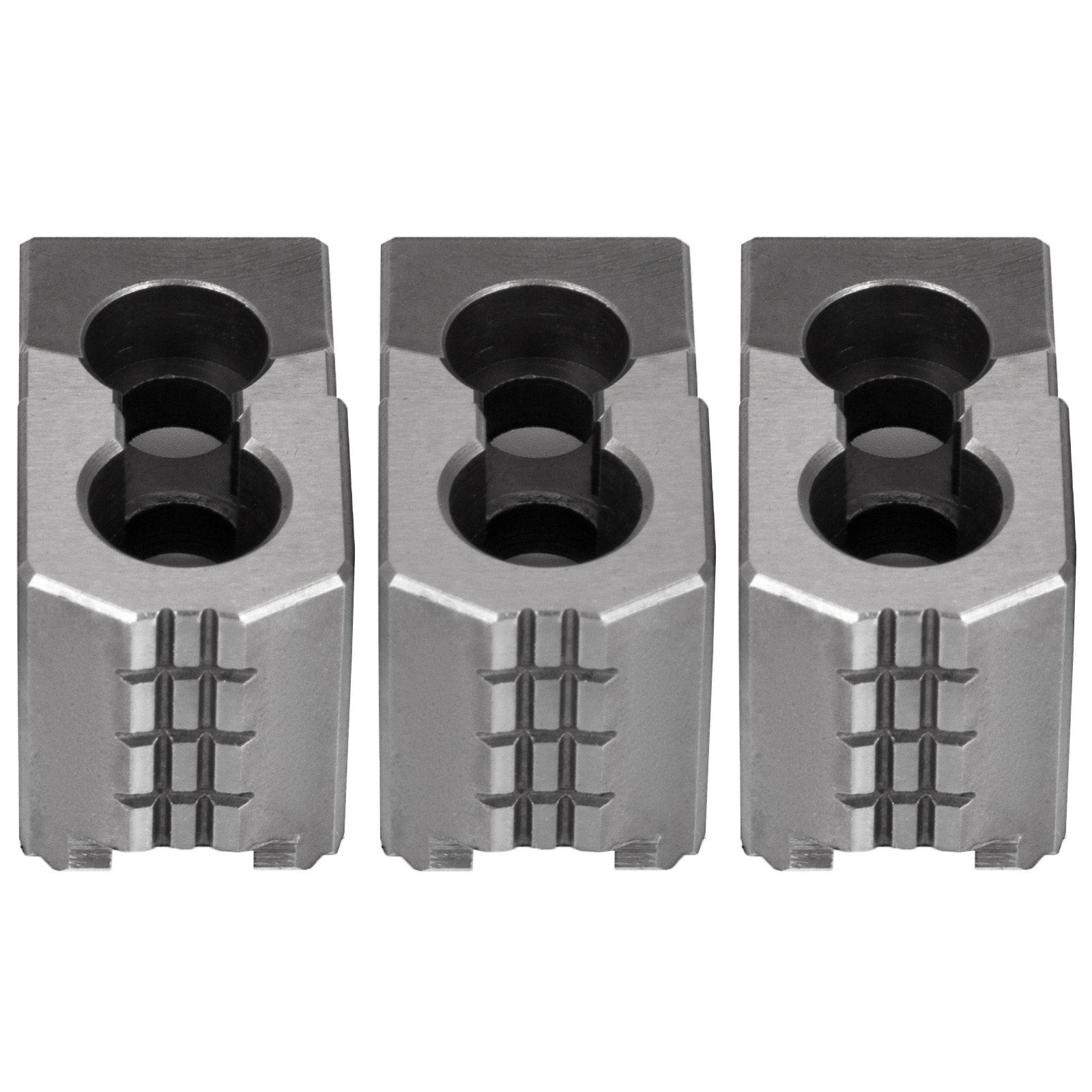 Szczęki tokarskie do 3-szczękowego uchwytu tokarskiego 20CrMnTi 6 cali 1,5 mm x 60 ° rozstaw otworów 20 mm