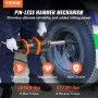 Klucz pneumatyczny VEVOR 3000 obr./min, pneumatyczny pistolet udarowy o sile do 5175 ft-lbs z 8-calowym przedłużonym kowadłem do napraw i konserwacji ciężkich maszyn/półciężarówek